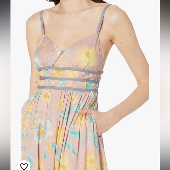 Free People Wisteria Maxi Dress Pastel Light Combo New With Tags Size Large - Picture 16 of 16